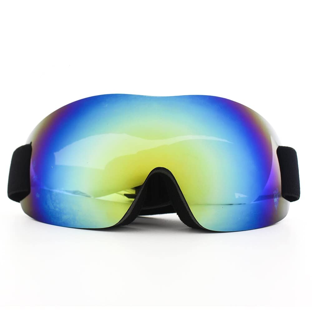 Lunettes de protection pliables et réglables pour motocross, lunettes de ski antireflets, lunettes de snowboard, motocross, cross-country (couleur : A)