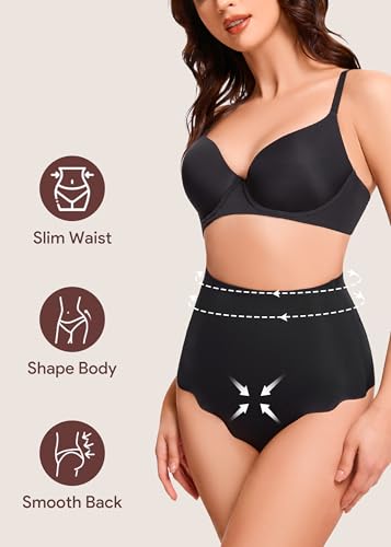 HBselect Tummy Control Thong Shapewear for Women, High Waist Seamless Shaping Underwear Body Shaper Panties Girdle2