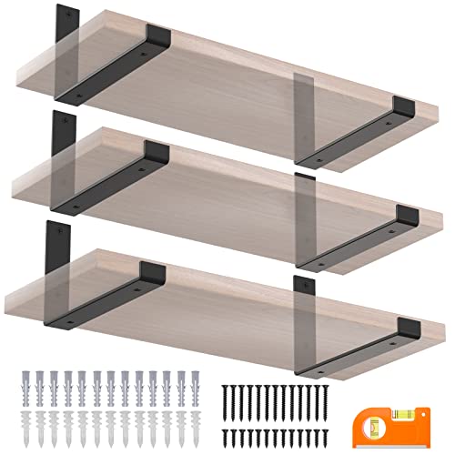 Amazon: 6-Pack Shelf Brackets, 1/5'' Thick Metal Shelf Brackets Heavy ...