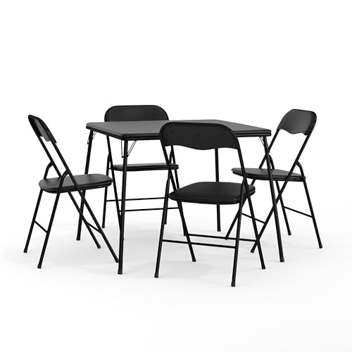 EMMA + OLIVER Black Folding Set