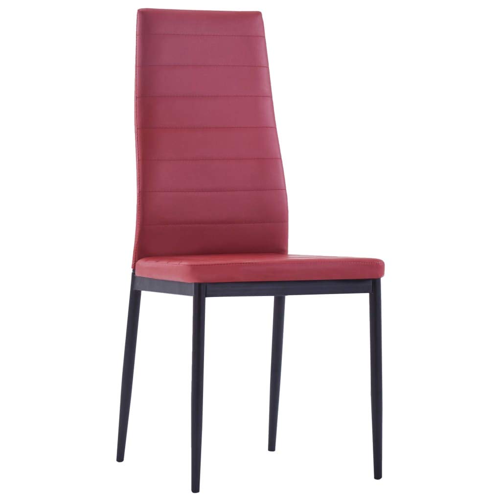 Set da pranzo da 7 pezzi, con tavolo in vetro temperato e 6 sedie, in similpelle, per sala da pranzo, cucina, soggiorno, salvaspazio, confortevole, design moderno