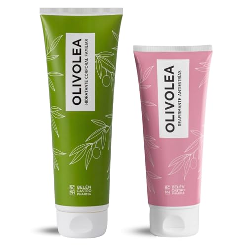 OLIVOLEA Hidratante Corporal y Crema Antiestrías- Pack de Hidratación diaria y cuidado intensivo