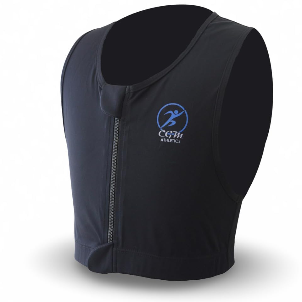 Unisex Youth/Adult diabetes sports vest with phone pocket, CGM compatible vest, Insulin Pump or heart monitor pocket2