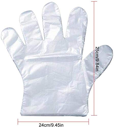 Plastic Gloves Disposable1000 Pack Clear Food Service Plastic Gloves - Thumbnail 2
