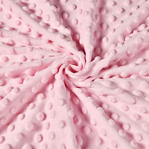 Image of Baby Blanket, Soft Minky Warm Blanket for Boy or Girl, Receiving Blanket with Double Layer Dotted Backing for Newborns Nursery Stroller Toddlers Crib Bedding (30 x 40 Inch) Sunflower (Pink Bow)