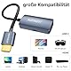 4K HDMI Stecker auf USBC Buchse Adapter, Unidirektionales HDMI-Eingang auf USB Typ C 3.1-Ausgang Konverter für MacBook Pro, Microsoft Surface, Xreal Air