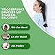 zenlete Triggerpunkt Drücker mit Saugnapf für Massage, Faszien, Schmerzen - Selbstmassage Akupressur an Boden und Wand + Übungsanleitung