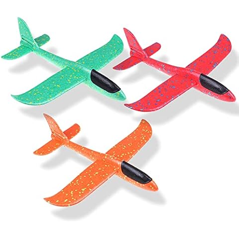 Paquete de 3 planeadores avión espuma juguete Cover