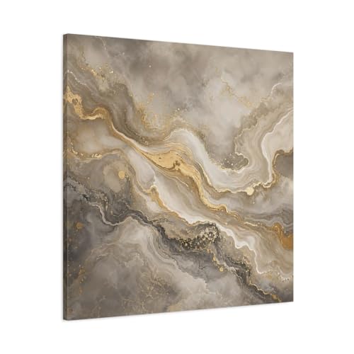 Toile marbre gris et or pour sublimer l'ambiance de votre intérieur
