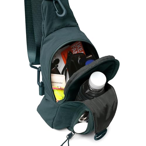Image of ODODOS Sling Bag with Adjustable Straps Crossbody Chest Bag Lightweight Backpack for Casual Traveling Hiking