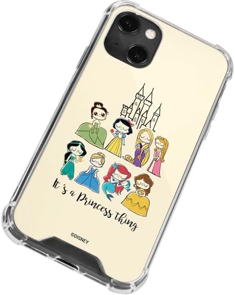 Skinit Clear Phone Case Compatible with iPhone 14 Plus - Officially Licensed Disney Princess Its A Princess Thing Art Design