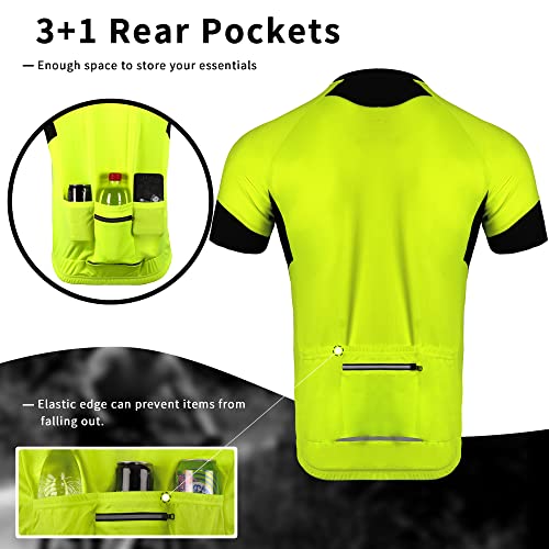 image for Dooy Cycling Jersey Mens Short Sleeve Bike Bicycle Shirts Biking Cloth