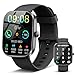 Smartwatch Damen Herren, 1.91'' Zoll HD Smart Watch mit Bluetooth Anrufe, Fitness Tracker Schrittzähler mit 110+ Sportmodi, Schlafmonitor SpO2 Herzfrequenz, IP68 Wasserdicht Fitnessuhr für Android iOS