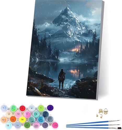 G R yCgoCio[ j DIY Paint by Numbers LbghG h G fW^G uVƃANG̋ l̂߂̃NGCeBuȎ z[ ItBX Mtg 70x95cm t[t I-33