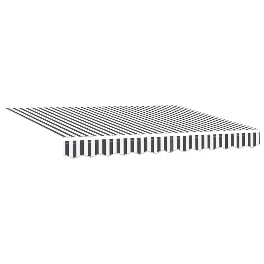 Toldo retráctil antracita 350 x 200 cm con mando a distancia – Toldo eléctrico articulado con marco de aluminio y funda de tela para jardín, terraza y patio