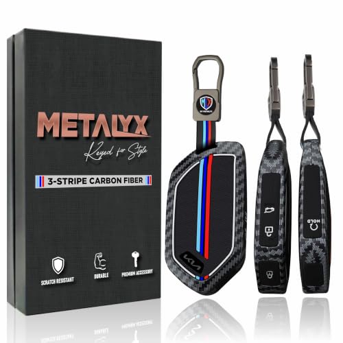 Image of Metalyx Key Cover for Kia Seltos 2026 || HTK HTK(O) HTX HTX(A) GTX GTX(A) || Smart Metal Key Fob Case with Keychain || Anti Scratch | Fall Safe | New Seltos 2025 Facelift KeyFob Case