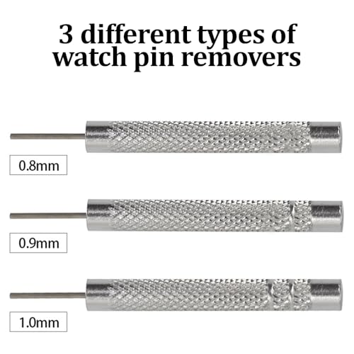 Glanzend Uhrenarmband Reparatur Werkzeug Set, Uhrenwerkzeug Stiftausdrücker für Uhrenarmbänder Kürzen, Uhrmacherwerkzeug für Uhrenstifte, Uhrenglieder Werkzeug, Uhr Verkleinern Tool