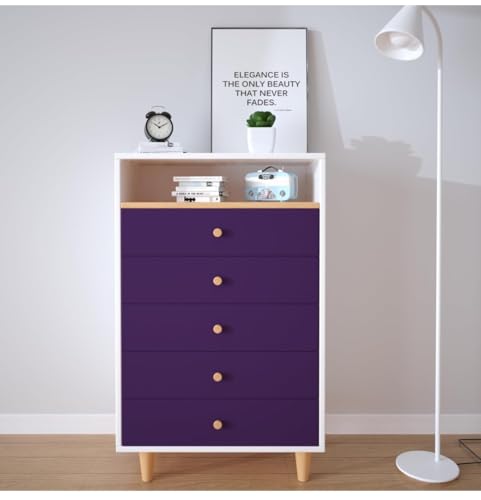 Image of DEEMUS Purple Matte Peel & Stick Self Adhesive Waterproof Sticker for Living Room, Bedroom Office,Almirah, Floor, Tabletop, Wall, Fridge,& Renovation Projects (2 x 25 Feet)
