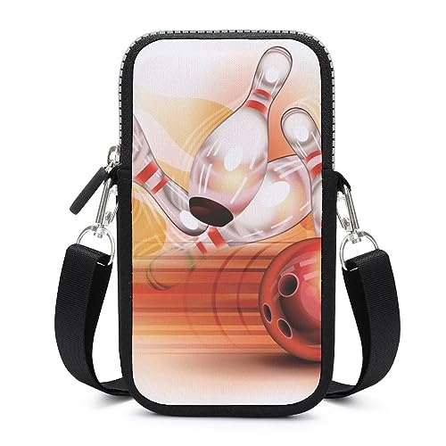Pochette portefeuille pour téléphone portable en ville sac bowling léger unisexe