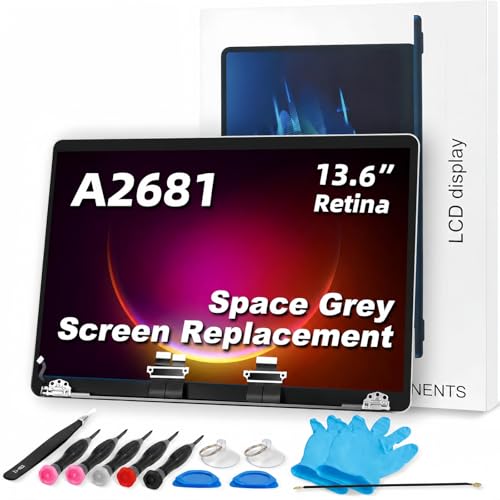Image of A2681 Screen Replacement a2681 LCD for 13 inches MacBook M2 air 2022 Year 2560x1600 Replacement LCD Full Assembly for EMC 4074 Space Grey