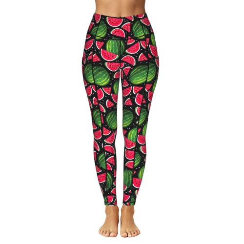 Pantalones de yoga holgados y elásticos de sandía transpirable 2