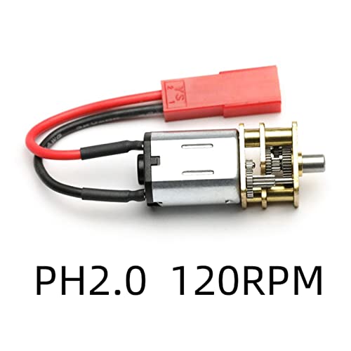Motor DC 1/35 RC de 3,7V-7,4V y 120rpm con reductora de engranaje metálico N20 2