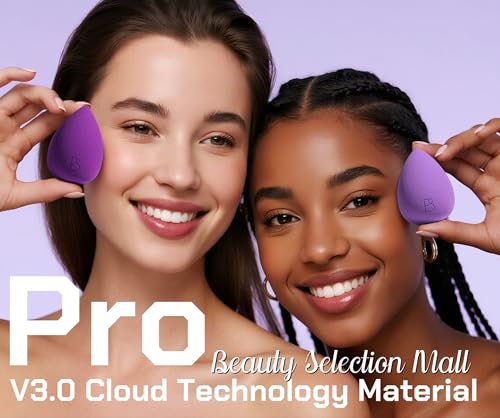 BS-MALL Makeup Sponge Set 6 Pcs – Premium Beauty Blenders for Flawless Foundation, Powder & Blush Application - Image 3