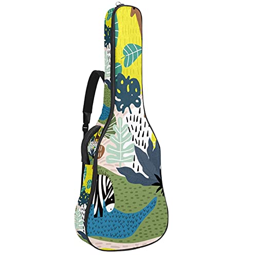 Housse de transport zèbre tropical pour guitare électrique