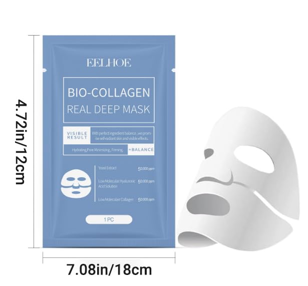 Biodance Collagen Mask,Collagen Face Masks Bio-collagen Deep Hydrating Mask,Bio Collagen Real Deep Face Mask For Improving Firming,Moistur,Elasticity,Wrinkle(4Pcs) - Image 5