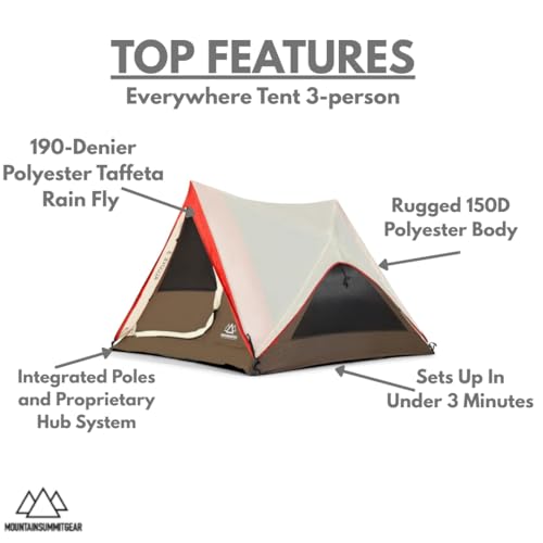 Carpa Familiar para Camping 3 Personas Resistente y Grande miniatura 2