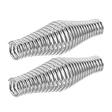 SAFIGLE Maniglie a Molla in Acciaio Inox Resistenti al Calore, Set 2 Pezzi, Impugnature Ergonomiche per Sostituzione Maniglia Barbecue, Affumicatore e Stufa, Accessori per Griglie