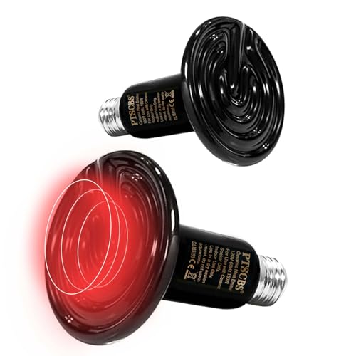100W Reptile Heat Lamp(2 Packs)-Ceramic Heat Emitter for Reptiles Amphibian Pet Brooders Chicken Incubation, and Terrariums Turtle Lizard Bearded Dragon Snake E26 - image 8