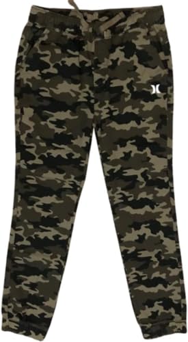 Hurley Boy's Performance Cotton Twill Jogger Green Camo M