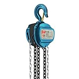 Gran capacidad: Este polipasto de cadena manual tiene una capacidad de elevación de 2200 lb/1 tonelada, alturas de elevación máximas de 10 pies/3 m y 20 pies/6 m para elegir, lo que es ideal para la mayoría de las aplicaciones industriales y el uso diario dice más de suficiente, puede levantar objetos pesados ​​de diferentes tamaños.