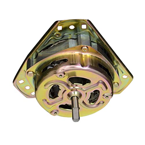 TIKATARER Motor Eléctrico, Deshidratación de la Lavadora Motor Mini Metal Metal Cobre Cobre Fuerte Potencia de Giratorio para Lavadora (Eje grueso de 90W)