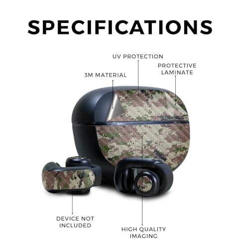 Image of Carbon Fiber Skin Compatible with Bose Ultra Open Earbuds - Urban Camo - Premium 3M Vinyl Protective Wrap Decal Cover - Easy to Apply | Crafted in The USA by MightySkins