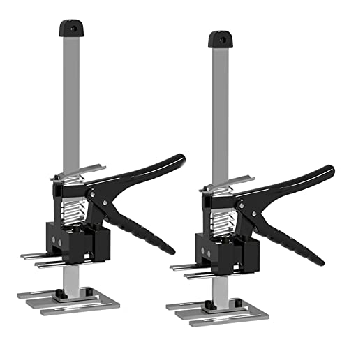 Arbeitssparender Heber, 2 Stück 38.8cm Arm Handwerkzeugheber mit Skala, Bis Zu 240 KG Fliesenheber Hebewerkzeug, Teleskopstützen Höhenversteller, Heber für Gipskartonplatten Wall Tiles Möbel