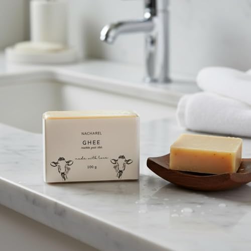 Image of Ghee Soap | Pure & Gentle Bathing Bar for Glowing Skin | Nourishing & Antioxidant Soaps for Men & Women | Natural Cleansing Bar For Moisturising | Soap for All Skin Types | Pack Of 3