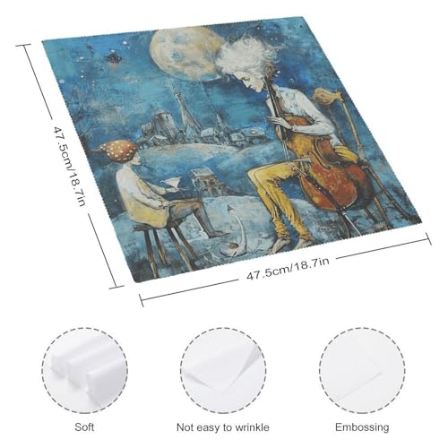 Servilletas de tela reutilizables 4 piezas miniatura 2