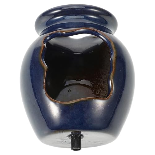 Uonlytech Pot Fontaine Céramique pour Jardin Extérieur Cascade Décorative Jarre Écologique pour...