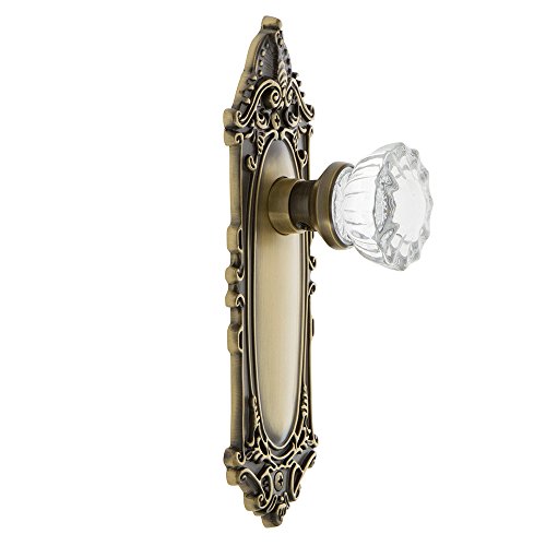 Image of Nostalgic Warehouse Victorian Plate & Interior Crystal Door Knob