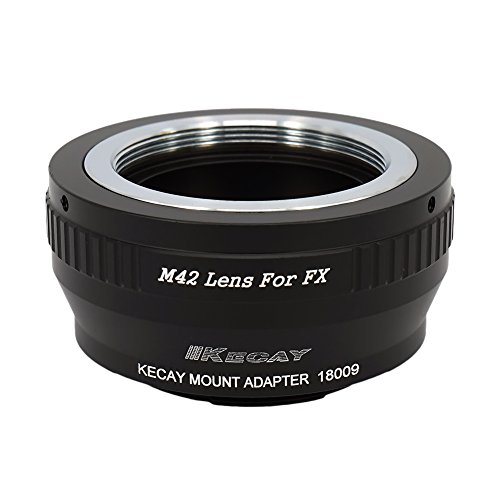 KECAY Adaptation Objectif/Adaptateur pour Monter Objectif M42 42mm (Pentacon, Zeiss Contax, Auto Takumar etc.) Compatible avec Fujifilm Fuji-X X-T1 X-Pro1 X-E1 X-E2 X-M1 X-A1 X-T20 X-H1 M42-FX