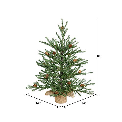 Vickerman-15-Foot-Tall-Caramel-Pine-Artificial-Christmas-Tree-Unlit-Seasonal-Indoor-Home-Decor-with-Decorative-Burlap-Base-Featuring-Decorative-Pine-Cones Vickerman 15 Foot Tall Caramel Pine Artificial Christmas Tree Unlit Seasonal Indoor Home Decor with Decorative Burlap Base Featuring Decorative Pine Cones