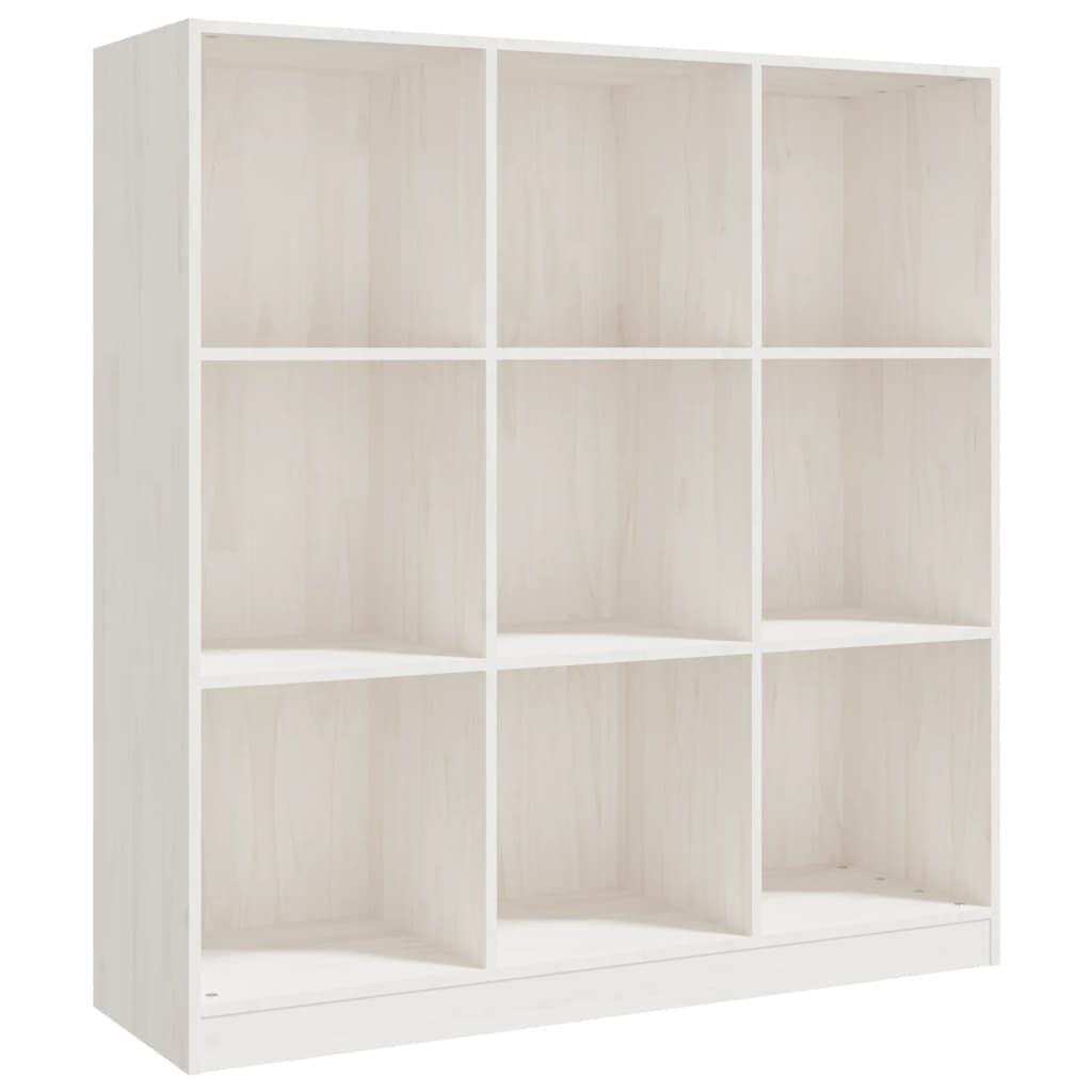 Générique Regał z litego drewna sosnowego z 9 przegródkami, półka do przechowywania książek i przegroda pokoju 104x33,5x110 cm