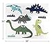 Sweet Jojo Designs Girl or Boy Accent Floor Rug Bedroom Decor for Blue and Green Modern Dinosaur Kids Bedding Collection