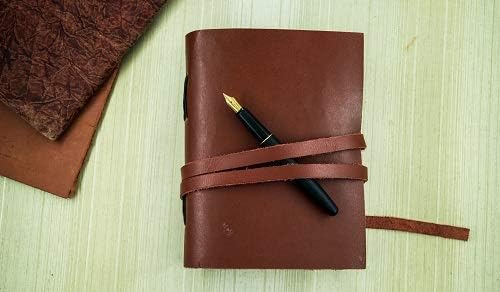OVERDOSE Deckle Red Leather Journal - Image 4