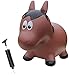 Farm Hoppers Award Winning Inflatable Toddler Safe Bouncing Brown Horse Plus Pump