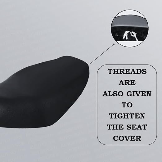 Image of Premium Water Resistant Universal Fit Scooter Seat Cover Durable Black Stretchable Protection Guard for Two Wheelers All Weather Dust and Sun Protection Skin (Black - 4)