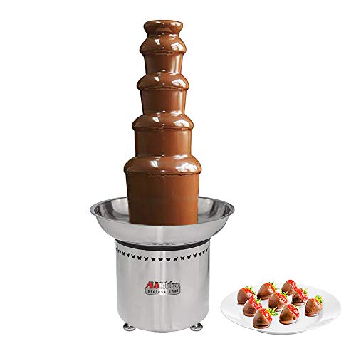 ALDKitchen Chocolate Fountain | Chocolate Waterfall | Fondue Fountain with Manual Control (5-tier)