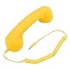 VBESTLIFE Vintage-Telefonhörer, Retro-Handy-Empfängermikrofon für Alle Smartphones und Computer mit 3,5-mm-Klinkenstecker (Yellow)